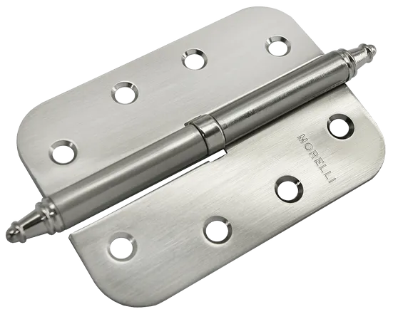 Петля разъемная MS-C 100X70X2.5 SN L левая скругленная, врезная, цвет бел.никель, сталь