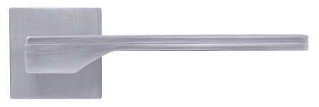 Ручка дверная PIERRES MH-49-S6 SC раздельная на квадратной накладке, цвет матовый хром, ЦАМ Light