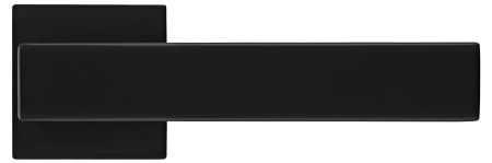 Ручка дверная LOT MH-56-S6 BL раздельная на квадратной розетке 6 мм, цвет черный, ЦАМ Light