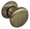 Ручка дверная круглая FOSTER MHR-1 AB на розетке, цвет - античная бронза
