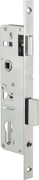 Корпус Kale kilit (Кале килит) узкопрофильного замка с защёлкой 153/P (35 mm) w/b (хром)