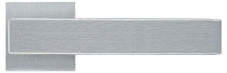 Ручка дверная LOT MH-56-S6 SSC раздельная на квадратной розетке 6 мм, цвет супер матовый хром, ЦАМ Light