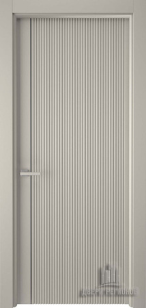 Дверь межкомнатная Лайн 1 (Line 1) высота 2300 эмаль и лак 600x2000 Серый