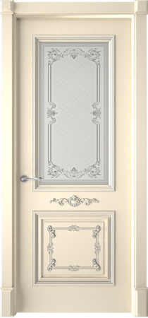 Дверь межкомнатная Багет 31 эмаль и лак эмаль слоновая кость 600x2000 31 Emal