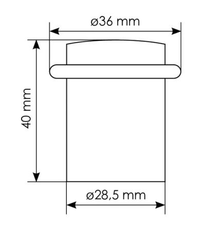Ограничитель дверной DS3 COF, цвет кофе