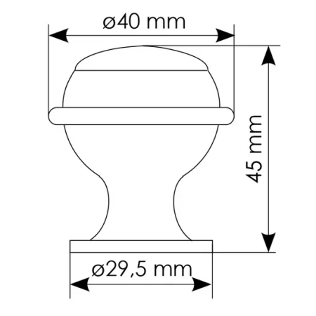 Ограничитель двери DS7 IB, цвет итальянская бронза