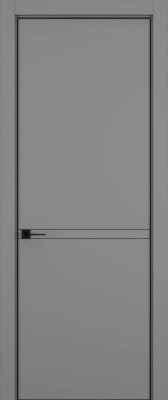 Дверь Керамик серый 3 MN 2100*800 (196) кромка черная Eclipse