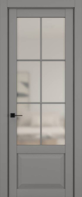 Дверь Керамик серый 6 NC ст.просветленное 2000*1000