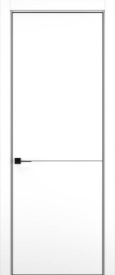 Дверь Керамик снежный 2 MN 2100*700 (196) кромка черная Eclipse