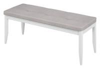 Банкетка (ткань Вельвет люкс 0100) 1750/WHITE