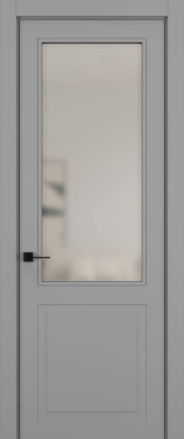 Геометрия 02V ( ПО Прозрачное ) Матовый Светло-серый Нестандарт