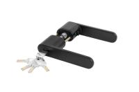 Fantom Дверная ручка с ключами, матовый черный iX Select KEY MB