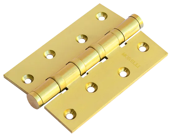 Петля универсальная карточная латунная MBU 100X70X3-4BB SG , врезная, цвет матовое золото