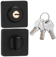 Накладки санузловые с ключом BK02BL-K (черный)