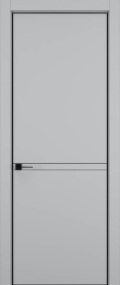 Дверь Шеллак серый 3 MN 2000*800 (196) кромка черная Eclipse