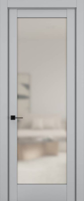 Дверь Шеллак серый 8 NC ст.просветленное 2000*1000