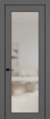 Геометрия 01V ( ПО Прозрачное серое ) Матовый Темно-серый Нестандарт