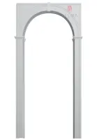 Межкомнатная арка Палермо, цвет платина