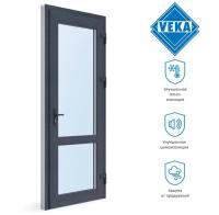 Пластиковая входная дверь VEKA WHS 60 ( 900ш х 2000в ) двухкамерная, Белый/Антрацит dveri4092