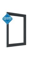 Одностворчатое окно VEKA WHS 60 (600ш х 1000в) двухкамерное, цвет Белый/Антрацит