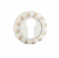 Накладки под цилиндр ET10WG (белый/золото)