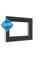 Фрамужное окно VEKA WHS 60 (700ш х 500в) двухкамерное, цвет Белый/Антрацит