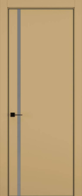 Дверь Керамик сэнд 5 MN ст.серебро 2050*400 (В) (196) кромка матовая Eclipse