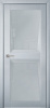 Дверь межкомнатная Перфекто (Perfecto) 103 покрытие soft touch зеленый бархат остекленная 600x2000 Серый бархат