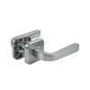 Ручки дверные алюминиевые  V24L-2 AL (матовый хром)