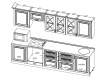 Готовый кухонный гарнитур МИЛАНА 9