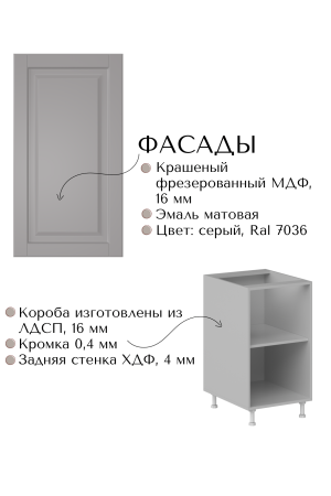 Готовый кухонный гарнитур МИЛАНА 2