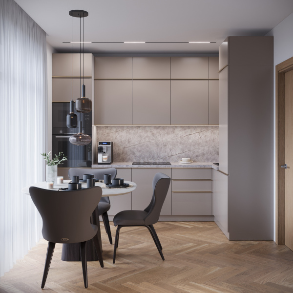 Готовый кухонный гарнитур БЕАТРИС капучинно