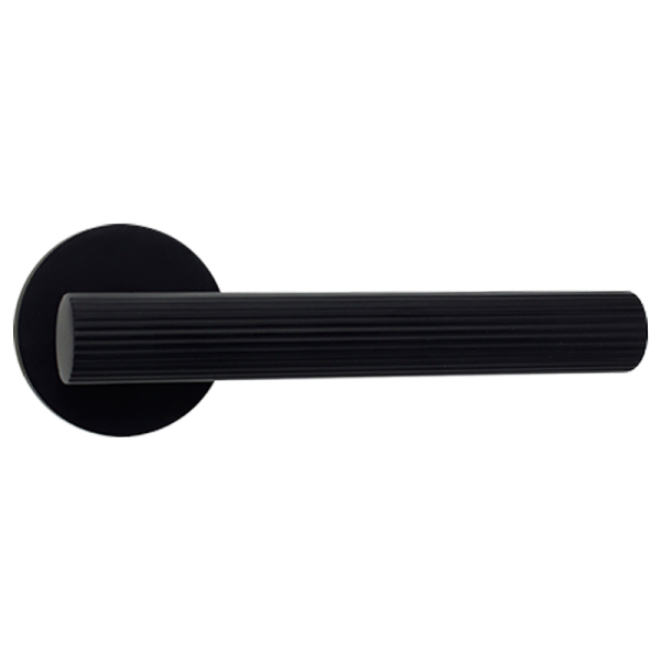 Ручки дверные алюминиевые V37BL-2 SL (черный)